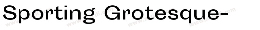 Sporting Grotesque字体转换